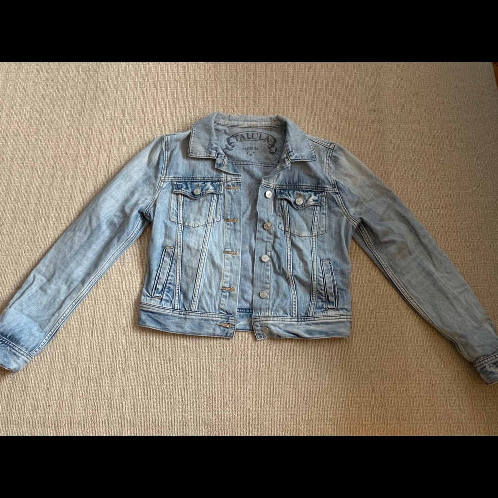 Talula light wash denim jacket